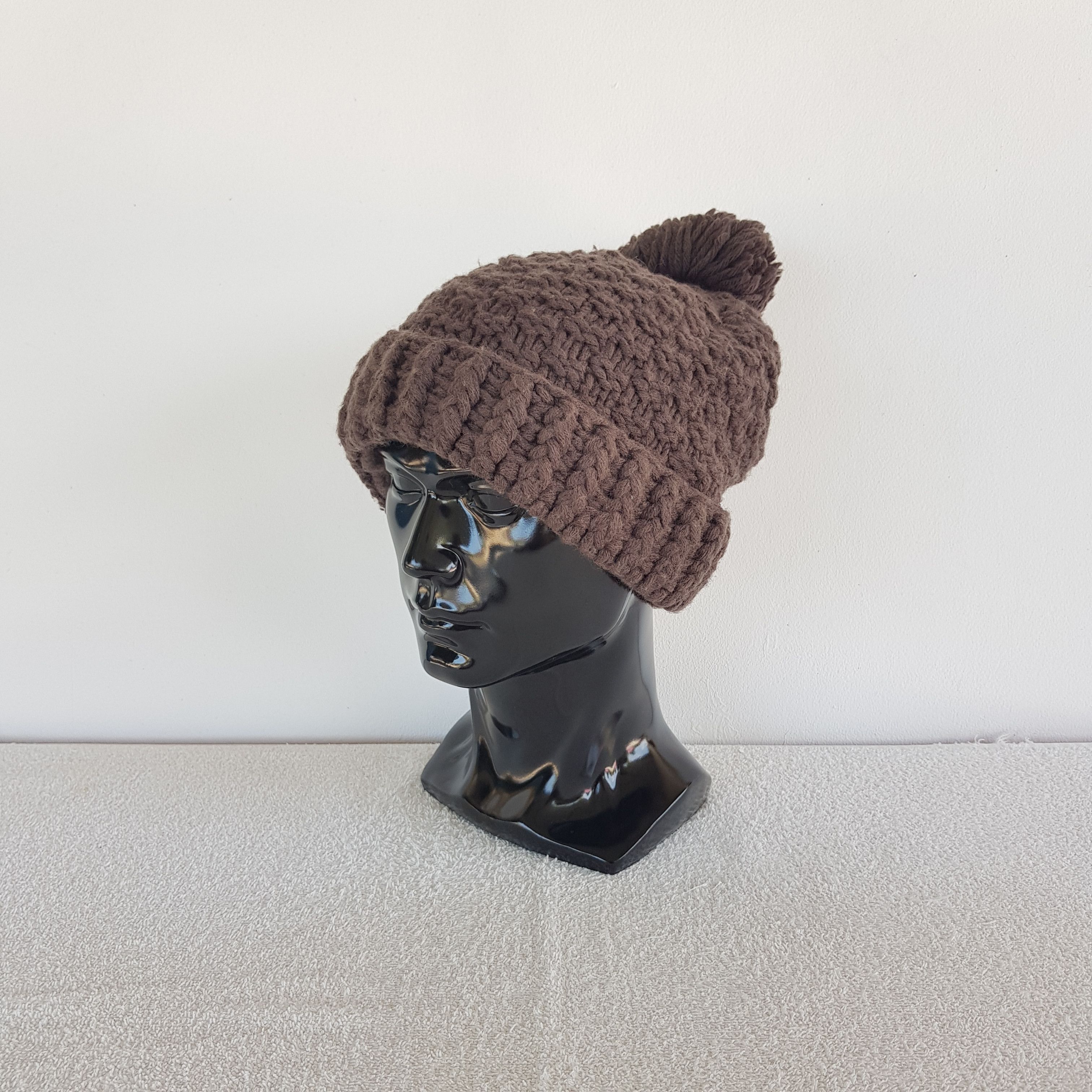 Homespun Knitwear Vintage Japanese Beanie Fair Isle Ribbed Knit Snow Caps Hats Size ONE SIZE - 1 Thumbnail
