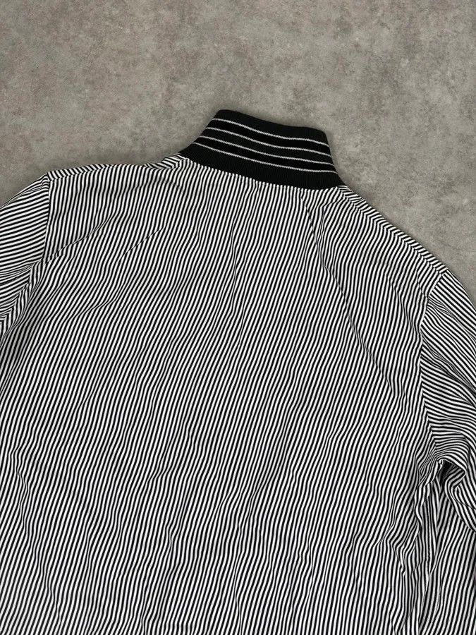 Jil Sander AW2015 Jil Sander Black & White Striped Light Zip-Up Jacket Size US M / EU 48-50 / 2 - 6 Thumbnail