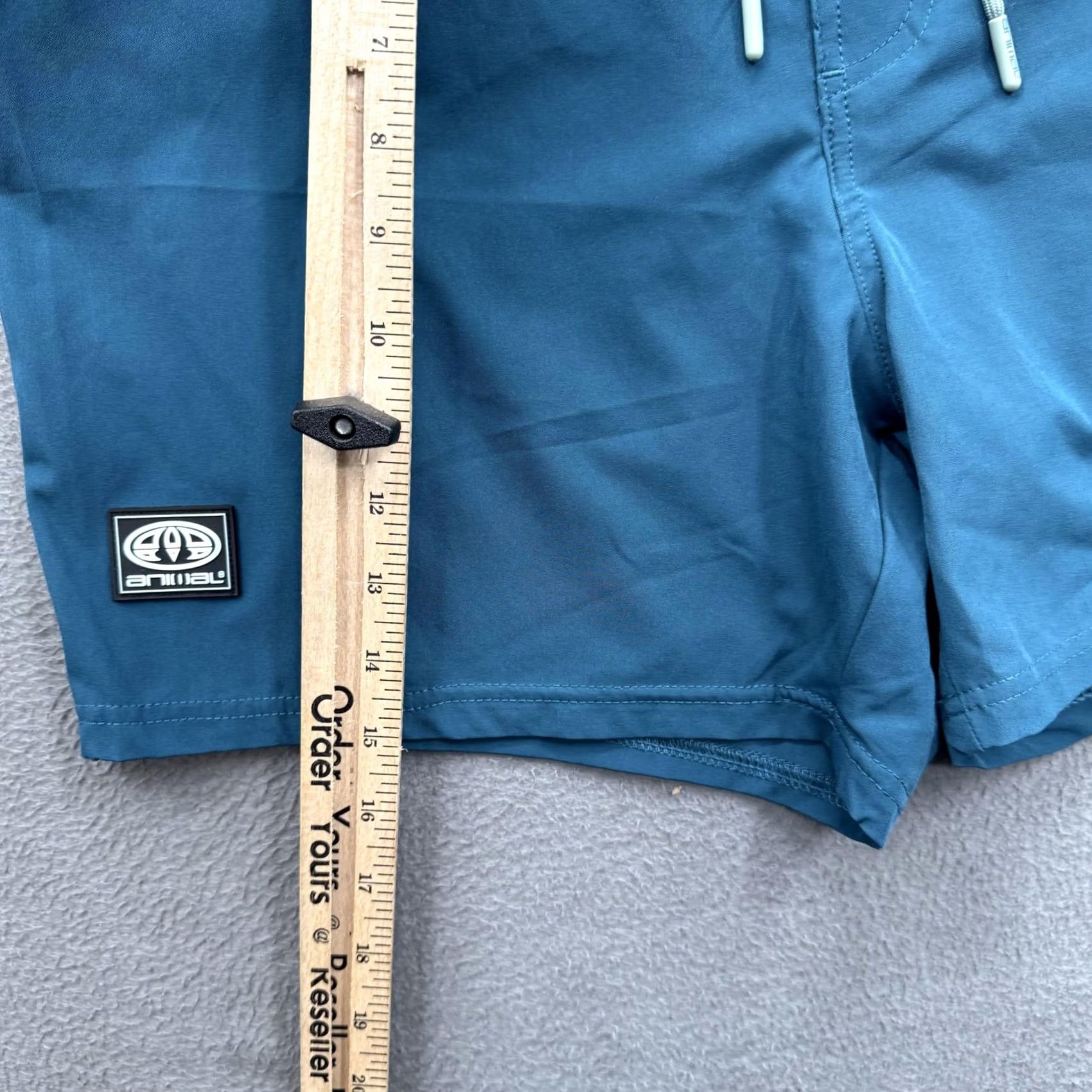 Vintage Animal Mens Swim Shorts 34 Blue Quick Dry Stretch Pockets Trunks Beach Shortlists Size US 34 / EU 50 - 6 Thumbnail