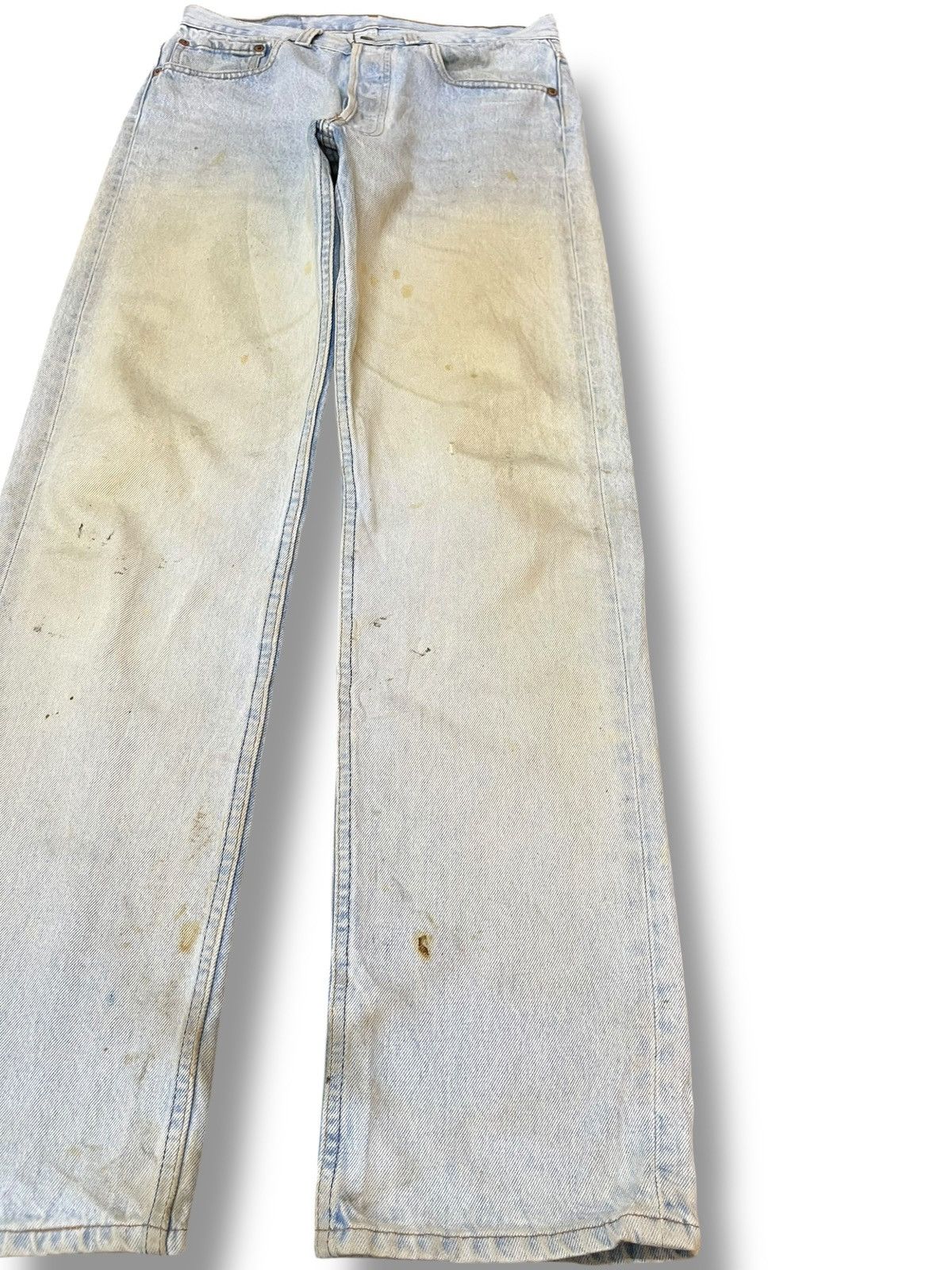 Levi's Vintage Clothing Vintage Levi’s 501 Straight Loose Mudwash Faded Denim Size US 30 / EU 46 - 4 Thumbnail