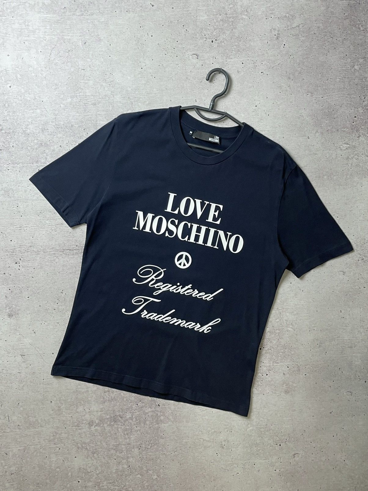Moschino Love Moshino Black T Shirt Men Size M Big Logo Luxury Size US M / EU 48-50 / 2 - 1 Thumbnail