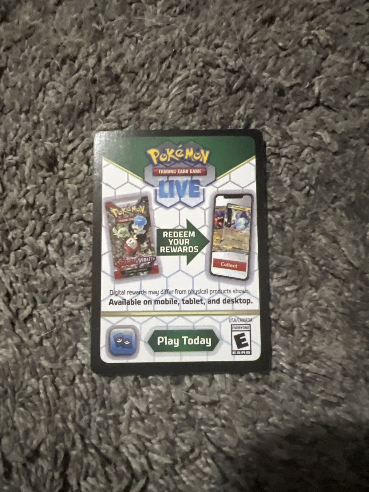 Pokemon 2023 Pokémon Redeem Card Size ONE SIZE - 1 Thumbnail