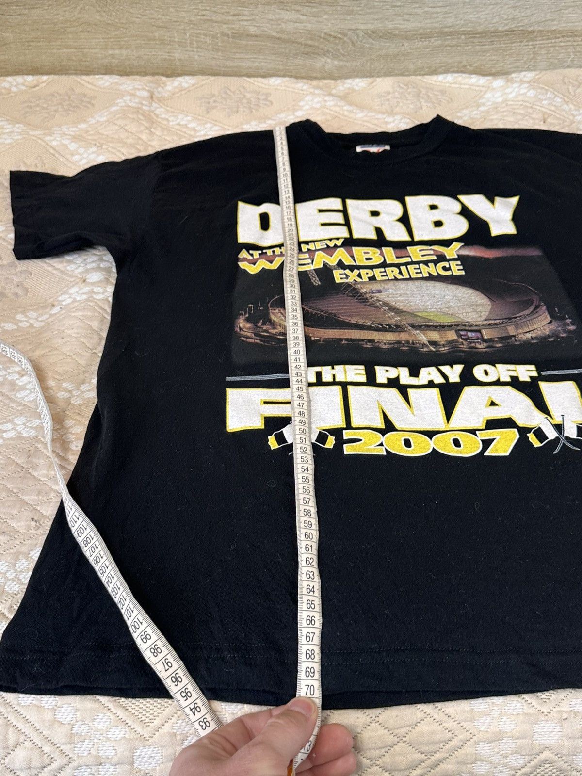 Vintage 🔥 Derby County FC 2007 Championship Play Off T Shirt Wembley Size US L / EU 52-54 / 3 - 6 Thumbnail