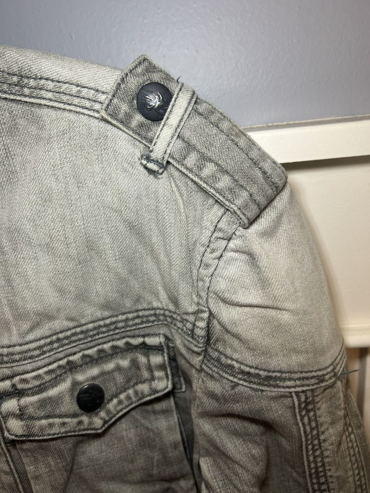 Vintage Vintage BS2B “bondage” cargo denim jacket Size US L / EU 52-54 / 3 - 7 Thumbnail