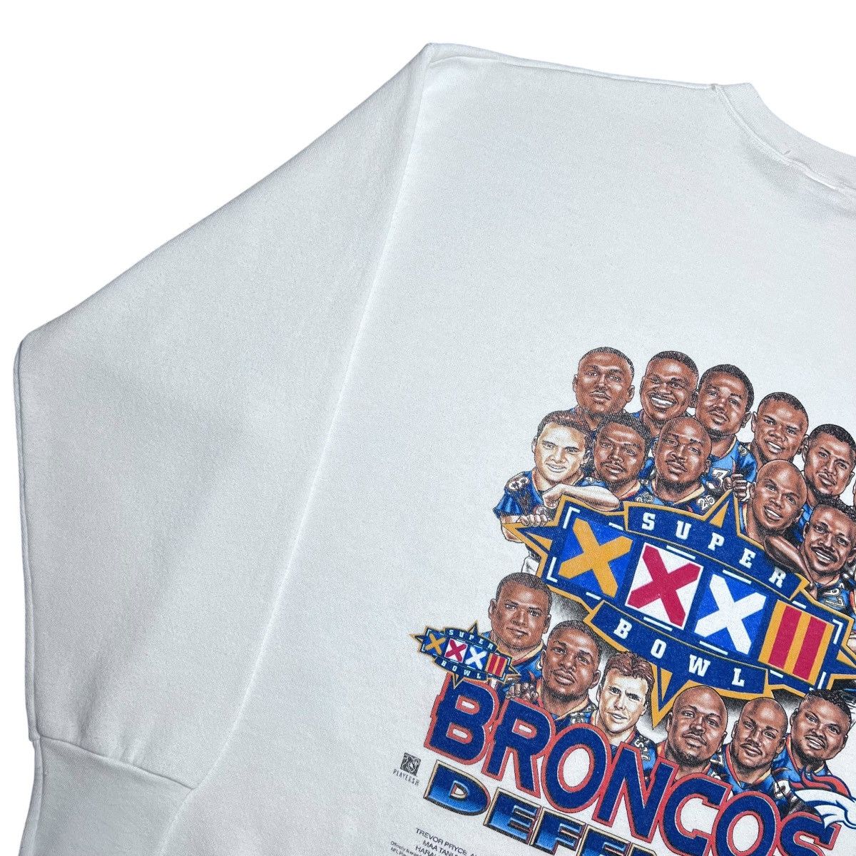 NFL Vtg 1997 NFL Denver Broncos Super Bowl Caricature Sweatshirt Size US XL / EU 56 / 4 - 21 Thumbnail