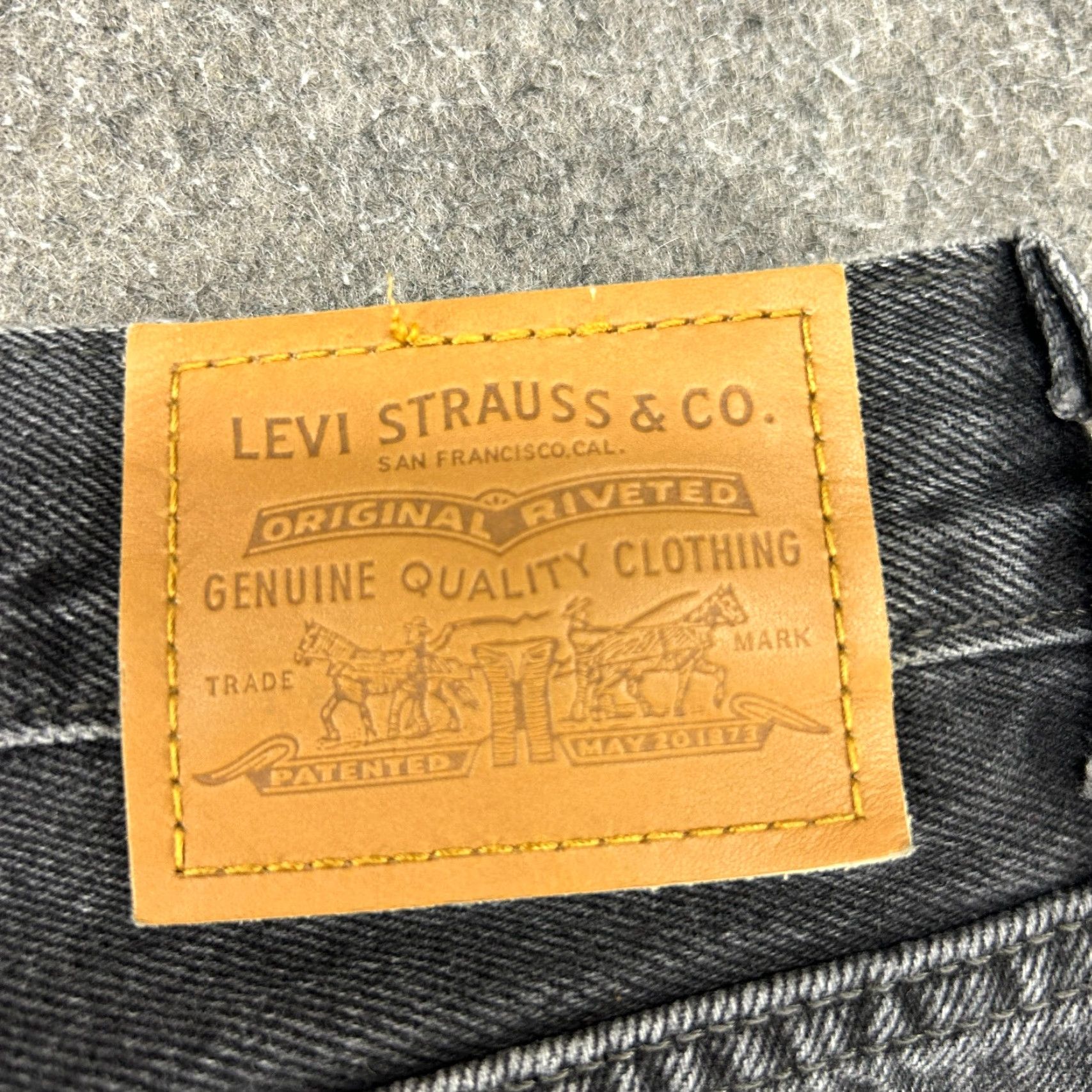 Levi's VINTAGE Levi's Wedgie Jeans Womens 27 Black Straight Premium 501 Stretch Denim Distressed 80s 90s Retro Womens Size 27" / US 4 / IT 40 - 3 Thumbnail