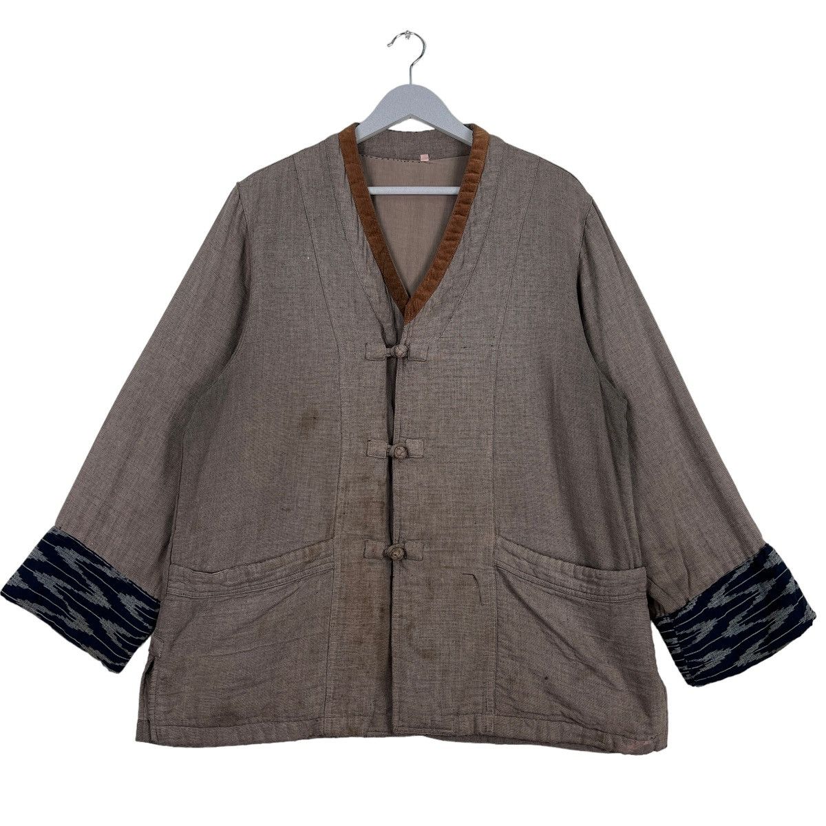 Japanese Brand 🔥 60s VINTAGE KIMONO MANDARIN JACKET Size US M / EU 48-50 / 2 - 1 Thumbnail
