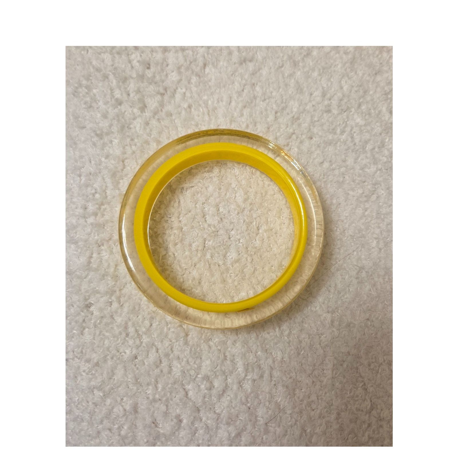 Kate Spade Kate Spade Yellow Acrylic Spade Bangle Bracelet Size ONE SIZE - 4 Thumbnail