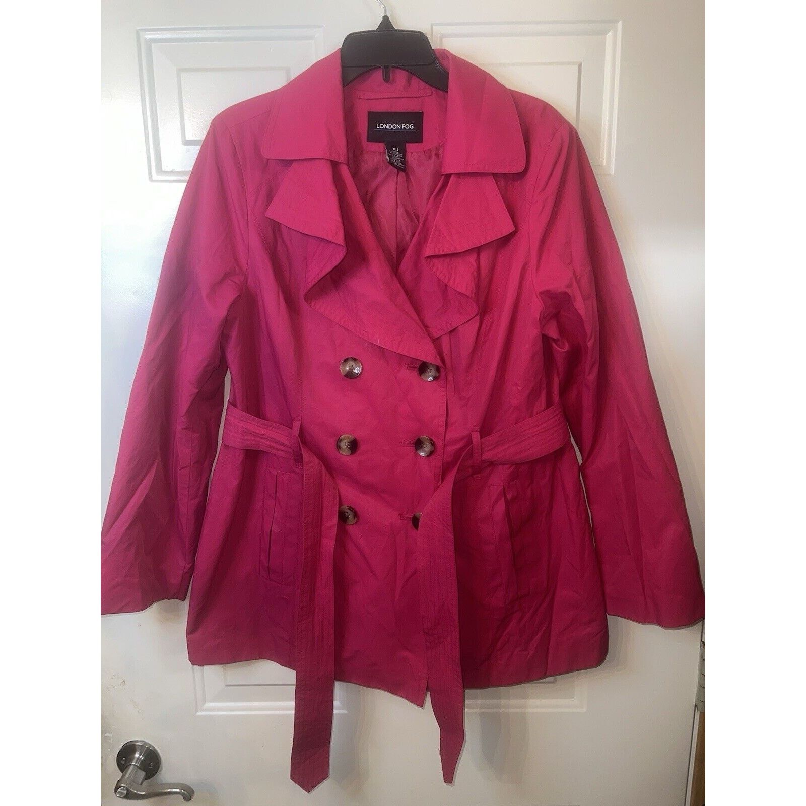 London Fog London Fog By Wamsutta Thinsulate Pink Coat Woman’s Sz Large Size L / US 10 / IT 46 - 1 Thumbnail