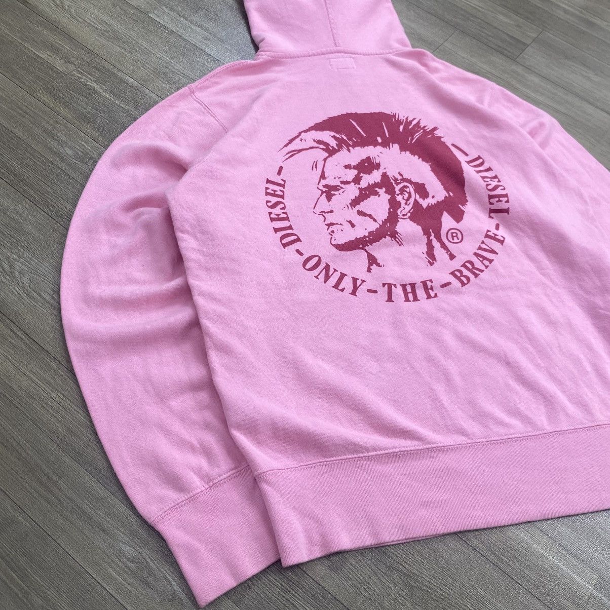 Diesel 2000s Diesel Punk But A Im Shouting Pink Hoodie Size US M / EU 48-50 / 2 - 5 Thumbnail