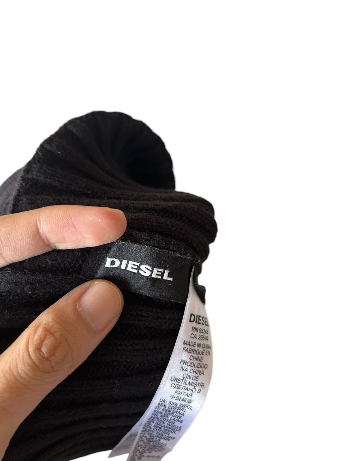 Diesel × Vintage Diesel Big Logo Sunfaded Box Logo Beanie Hats ☠️☠️ Size ONE SIZE - 7 Thumbnail