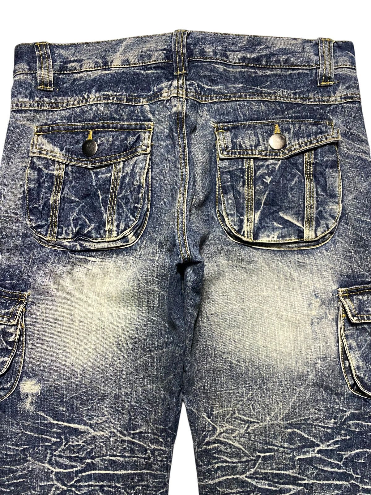 If Six Was Nine Vintage Japanese Brand Topism Tactical Flare Jeans Size US 33 - 4 Thumbnail