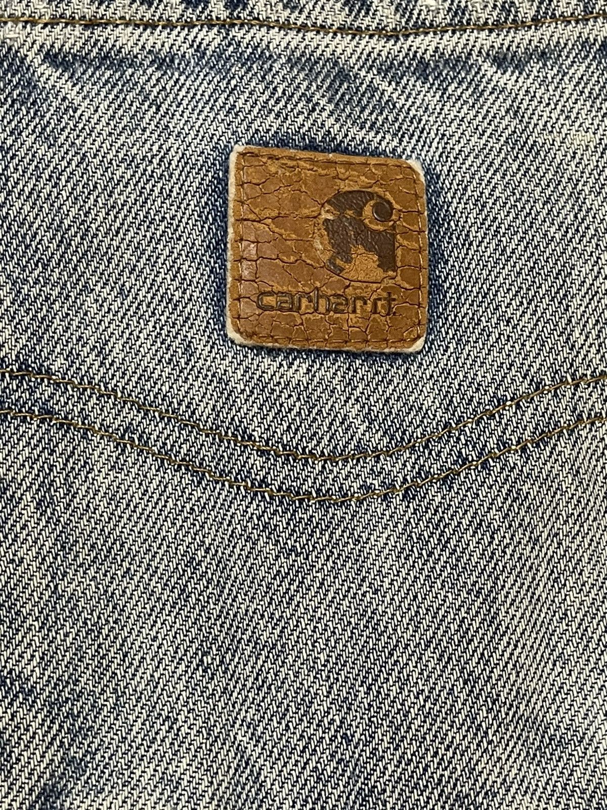 Carhartt Vintage Carhatt Mud Faded Wash Distress Baggy Jeans Size US 38 / EU 54 - 8 Thumbnail