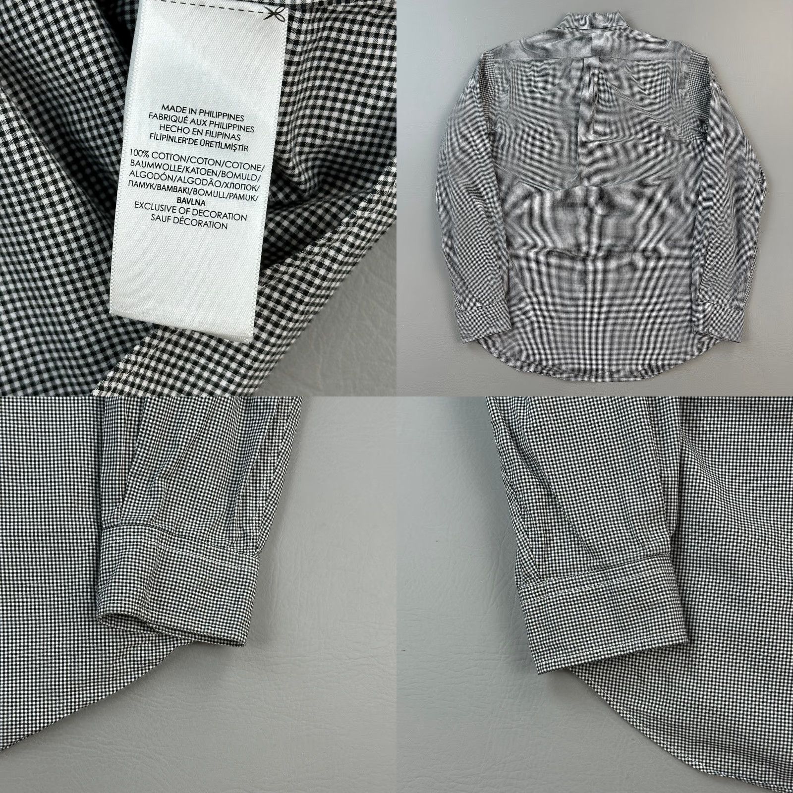 Ralph Lauren Ralph Lauren Shirt Mens Medium Micro Gingham Cotton Stretch Long Sleeve Preppy Shirt Size US M / EU 48-50 / 2 - 8 Thumbnail