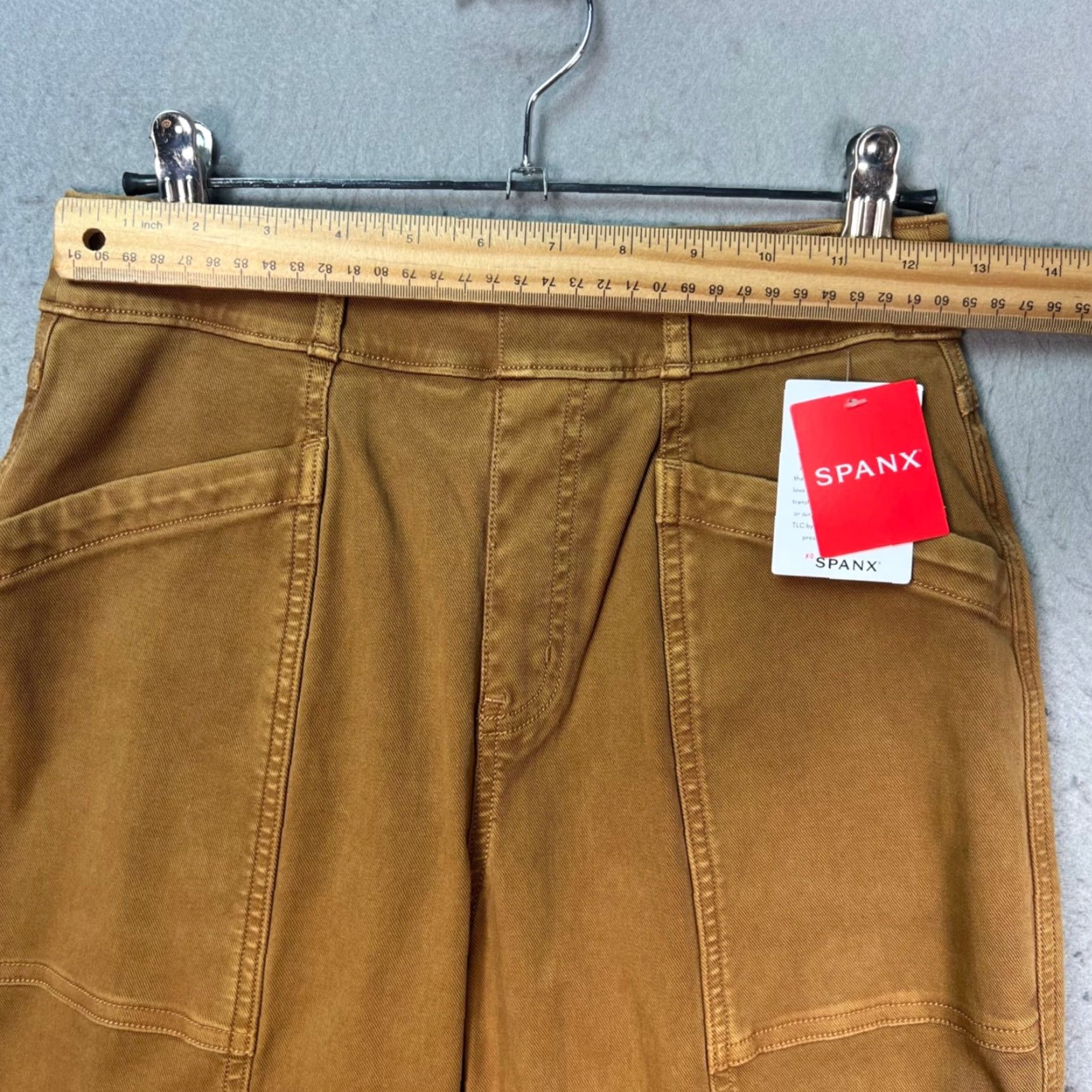 Spanx Spanx Womens Size Small Brown Twill Tapered Leg Pants NEW! Size 28" / US 6 / IT 42 - 6 Thumbnail