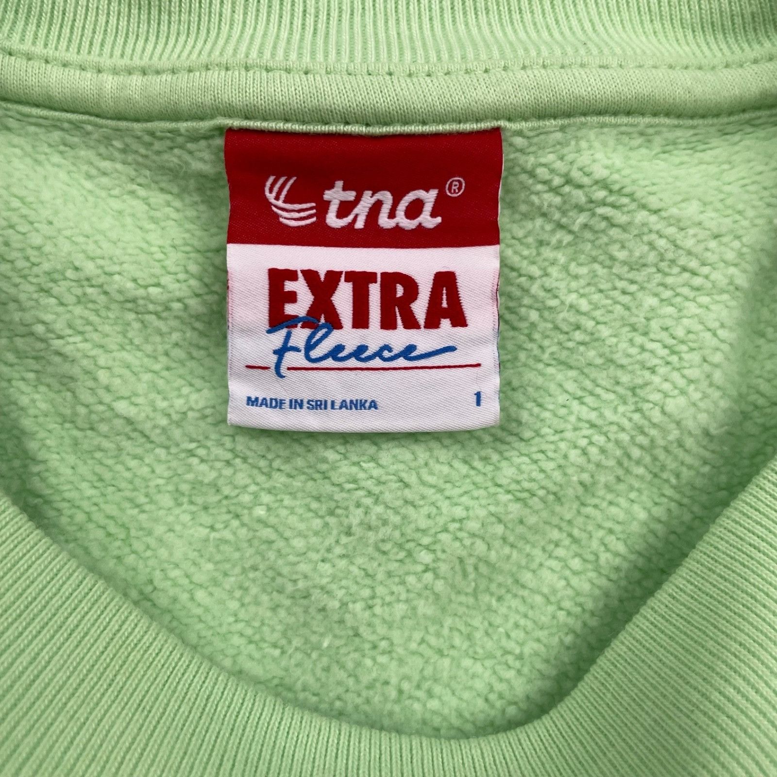 TNA Tna Men's Extra Fleece Crewneck Pullover Sweatshirt Green • Size US L / EU 52-54 / 3 - 4 Thumbnail