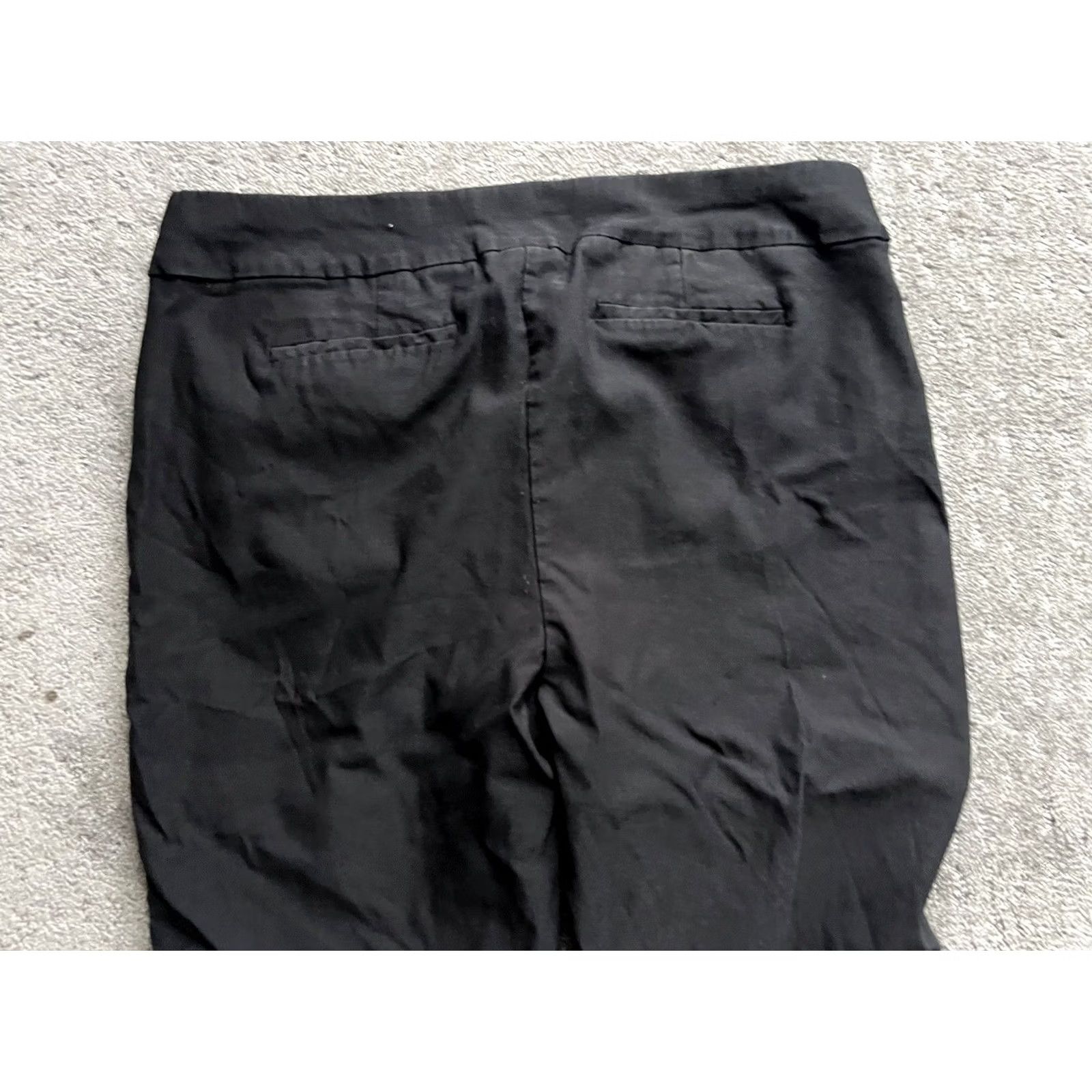 Vintage Chicos Pants Women's 3P(16P) Black Solid Pull On Stretch Pockets Size 38" / US 16 / IT 52 - 4 Thumbnail