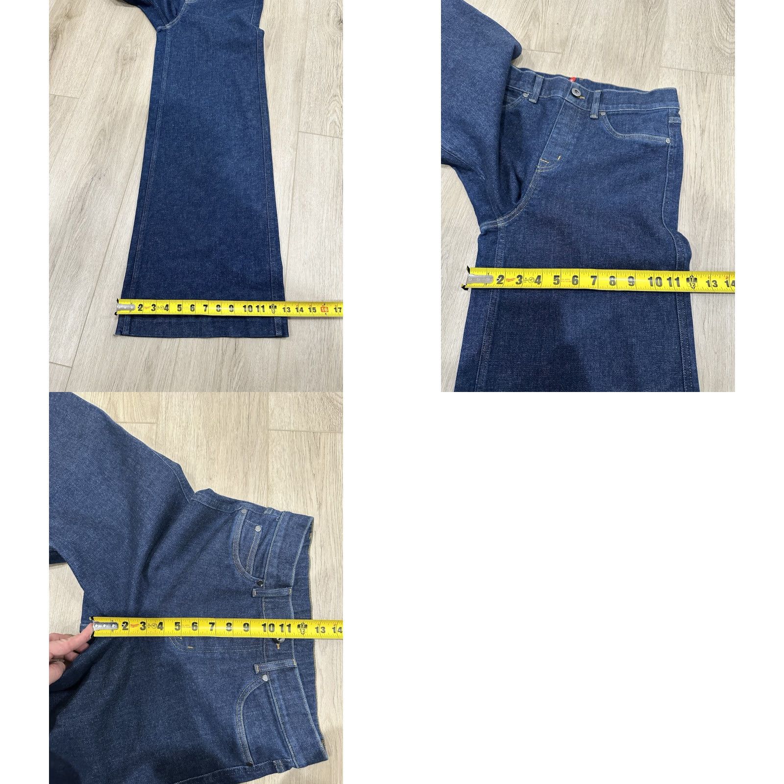 Spanx Spanx 20547R Jeans Wide-Leg Denim Stretch Blue Medium Women Regular Size M Size 32" / US 10 / IT 46 - 9 Thumbnail