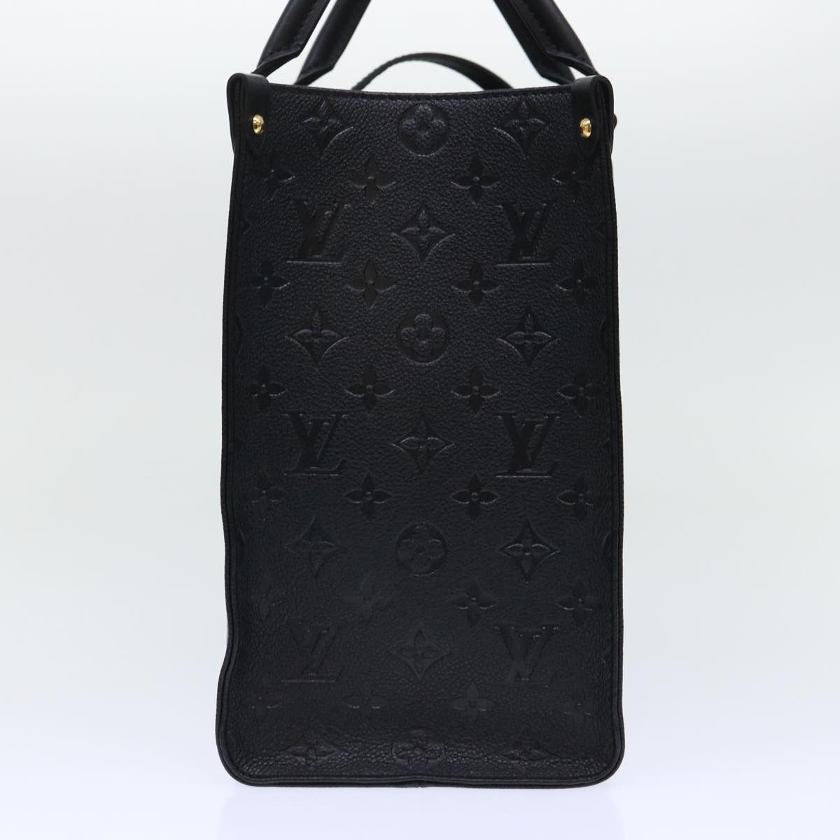 Louis Vuitton LOUIS VUITTON Monogram Empreinte On The Go MM Bag Black Size ONE SIZE - 4 Thumbnail