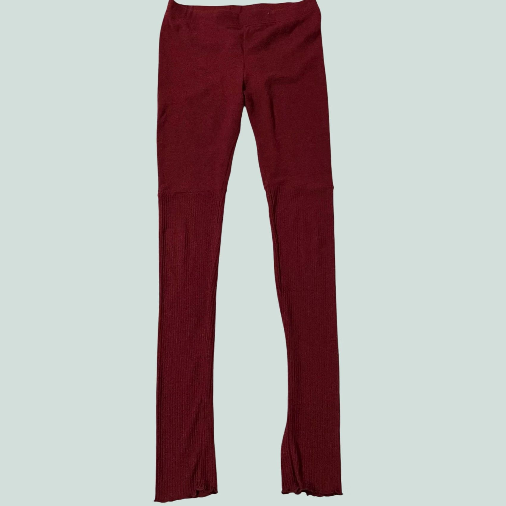 Free People Free People Intimately Sweatpants Knit Pants Burgundy Red L Women’s Pull On Skinny Full Length Lounge Size L / US 10 / IT 46 - 1 Thumbnail