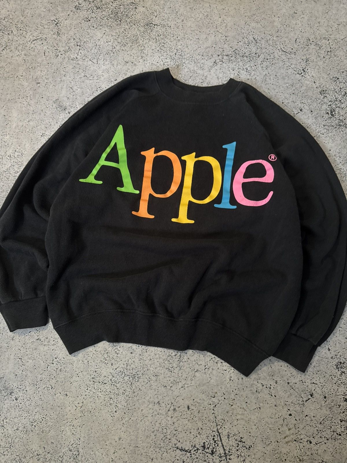 Apple Vintage 90s Apple sweatshirt Size US L / EU 52-54 / 3 - 3 Thumbnail