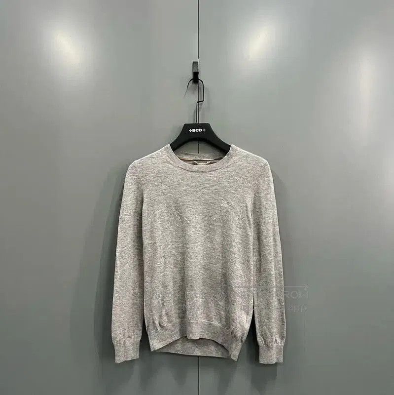 Burberry Burberry Gray Wool Long Sleeve Knit Top. Size S / US 4 / IT 40 - 1 Thumbnail