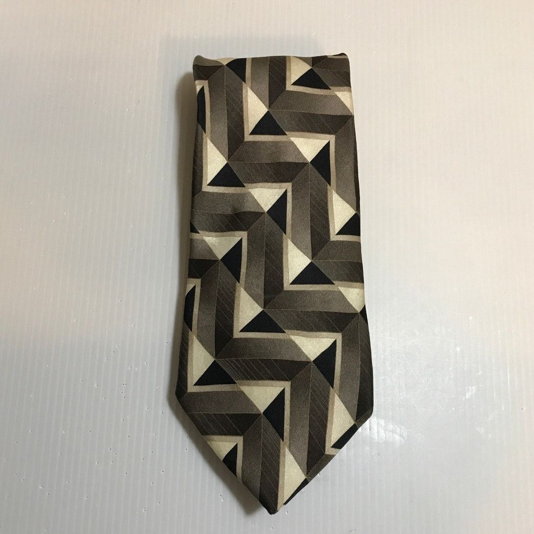Stafford Stafford Geometric Silk Traditional Long Necktie Size ONE SIZE - 1 Thumbnail