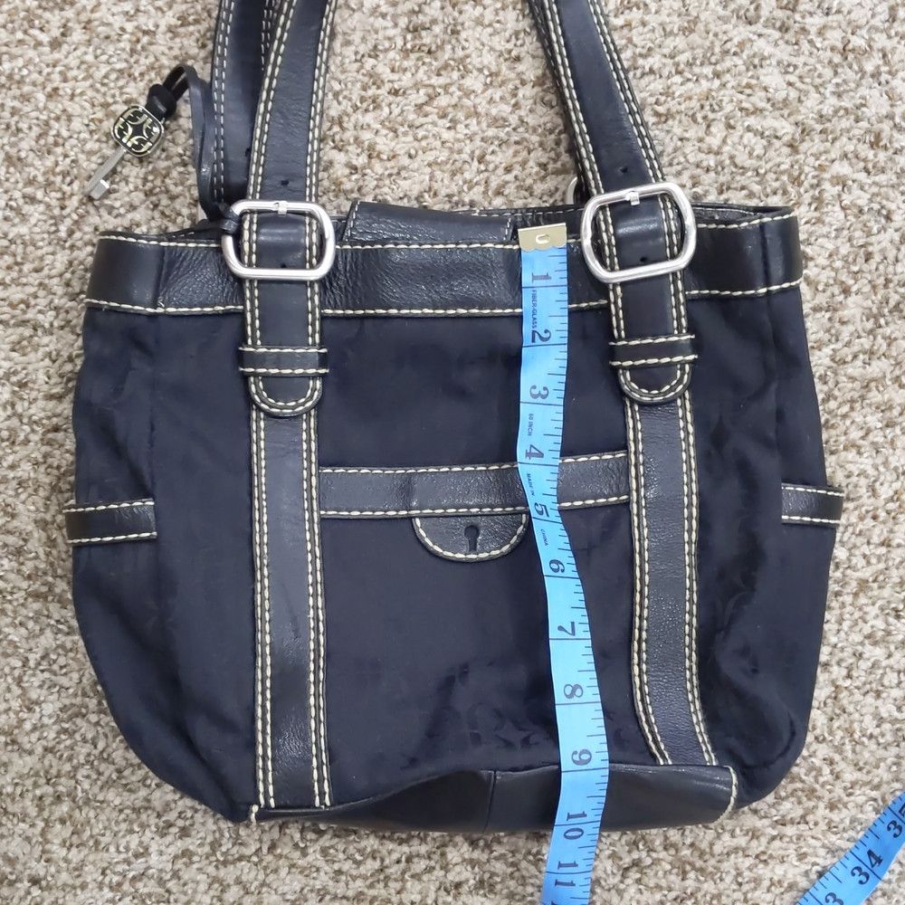 Fossil Fossil black F fabric leather shoulder bag Size ONE SIZE - 9 Thumbnail