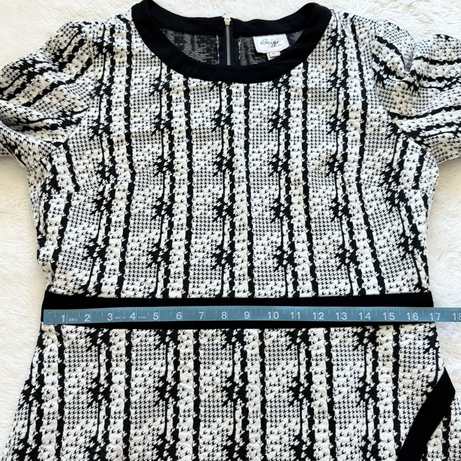 Other Beige by eci women tweed dress size 12 US Size XL / US 12-14 / IT 48-50 - 8 Thumbnail
