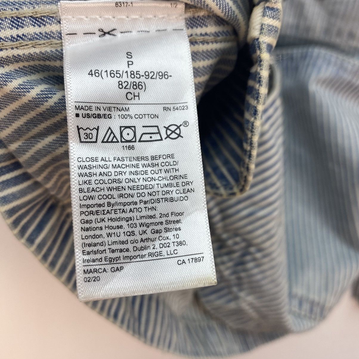 Gap 💥Vintage Gap Workwear Hikory Stripe Jacket Size US M / EU 48-50 / 2 - 9 Thumbnail
