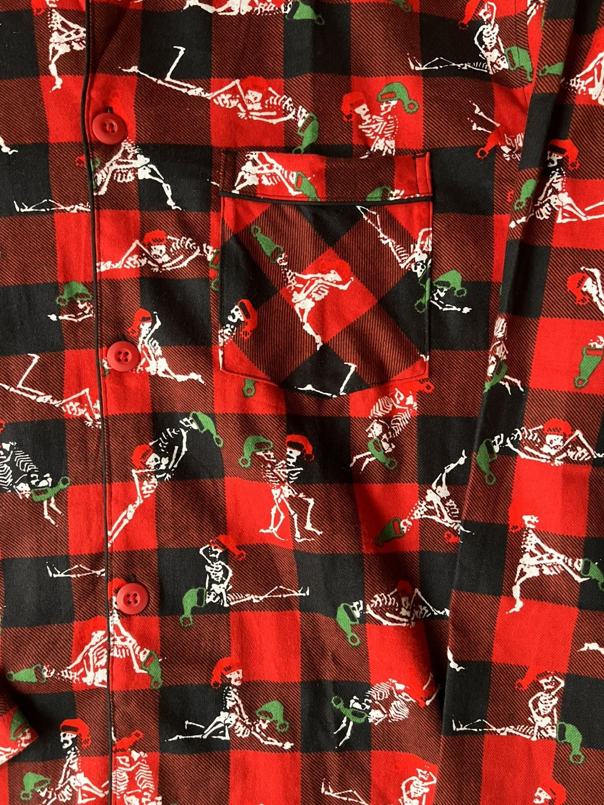 Supreme M - Supreme Holiday Pajama Set Red FW25 flannel shirt pant Size ONE SIZE - 9 Thumbnail