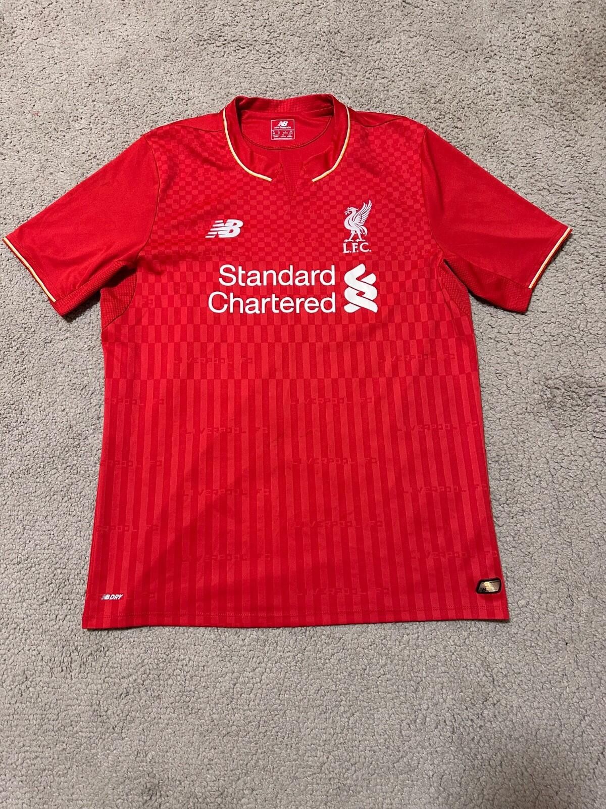 New Balance COUTINHO #10 New Balance Liverpool FC 2015/16 Home Shirt Size US L / EU 52-54 / 3 - 1 Thumbnail