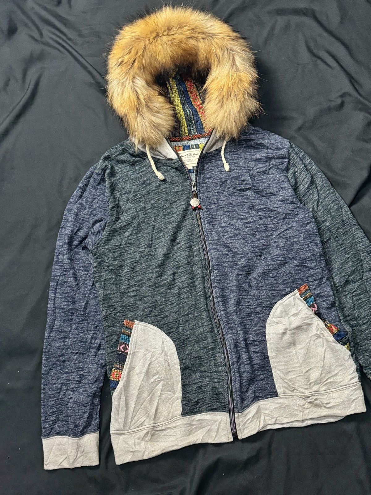 If Six Was Nine × Japanese Brand × Le Grande Bleu (L.G.B.) Fur hoodie culture mix power to the people lgb ifsix Size US L / EU 52-54 / 3 - 2 Thumbnail
