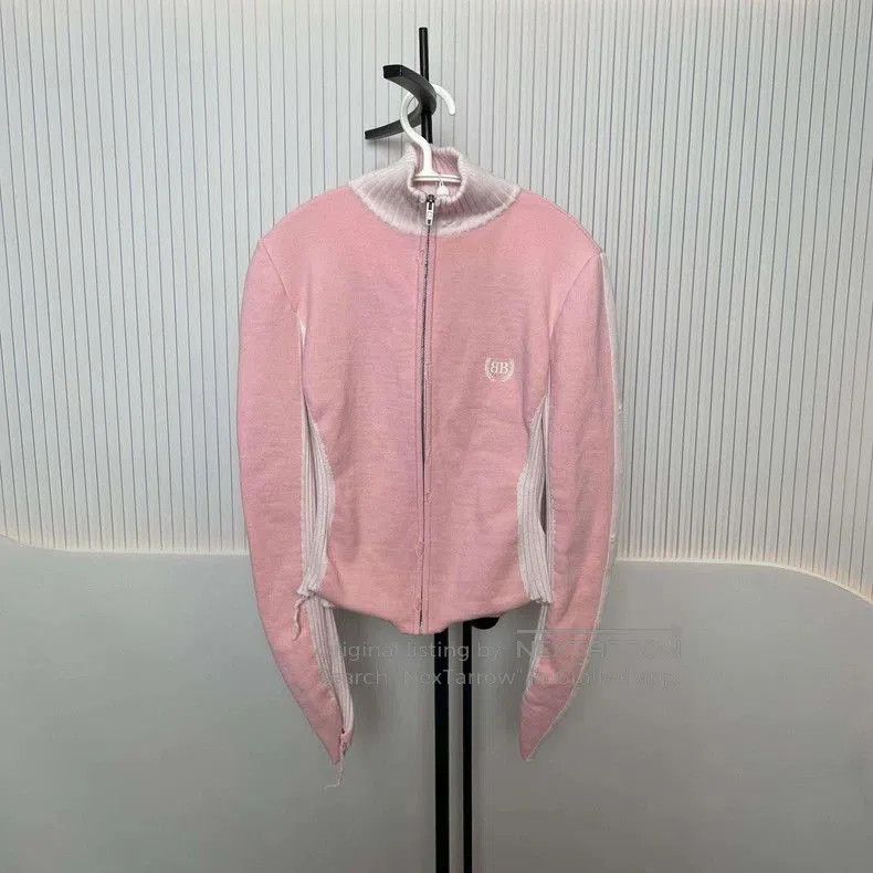 Balenciaga Balenciaga Pink Knit Jacket M. Size US M / EU 48-50 / 2 - 1 Thumbnail