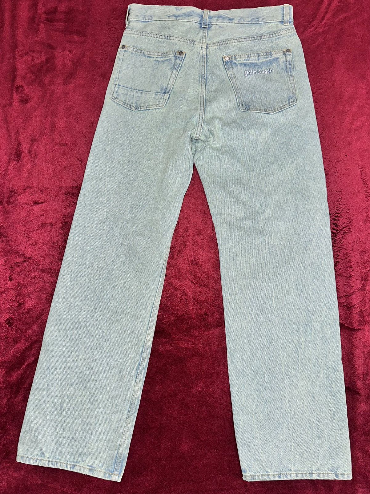 Palm Angels Palm Angels Authentic Men OverDyed Straight Leg Jeans Size US 30 / EU 46 - 8 Thumbnail