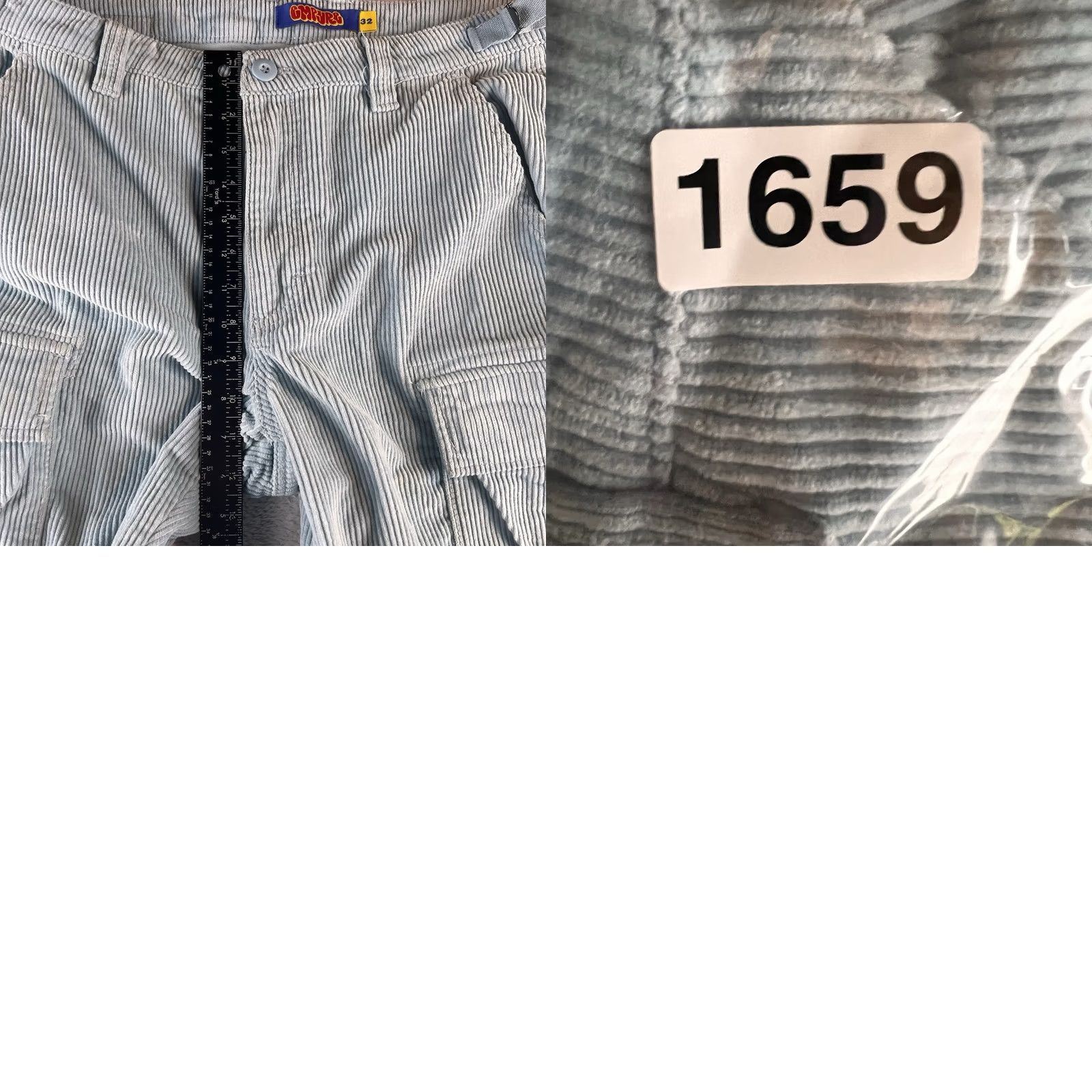 Empyre Empyre Corduroy Cargo Skate Pants Baggy Relaxed Fit Mens 32 (fits 36x30) Y2K Blue Corduroy Pants Mens 90s Baggy Casual Size US 32 / EU 48 - 8 Thumbnail
