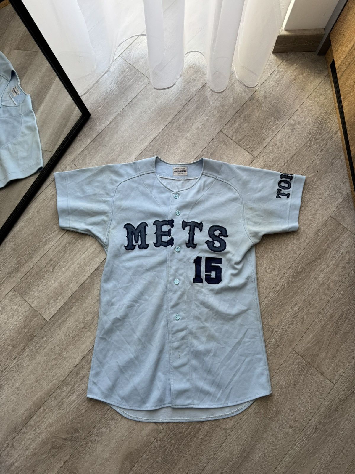 Vintage Tokyo Mets Vintage Jersey #15 MEDARISI Japan Rare Size US L / EU 52-54 / 3 - 1 Thumbnail