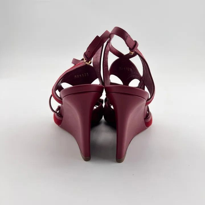 Louis Vuitton Louis Vuitton Red High Heel Sandals -2508 Size US 6 / IT 36 - 3 Thumbnail