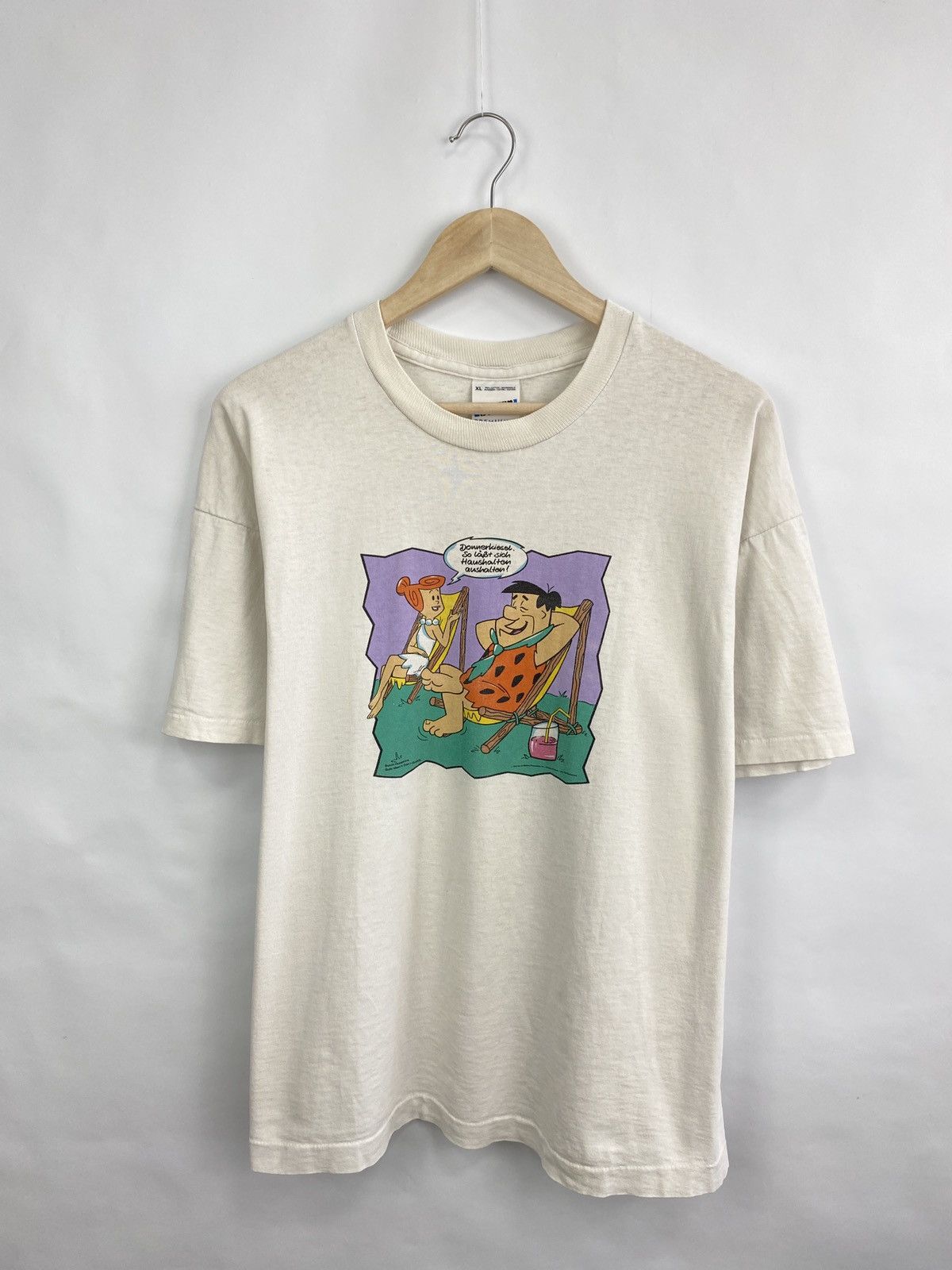 Cartoon Network 🇺🇸 Vintage 1997 The Flintstones Retro T-Shirt Rare Hype Y2K Size US XL / EU 56 / 4 - 4 Thumbnail