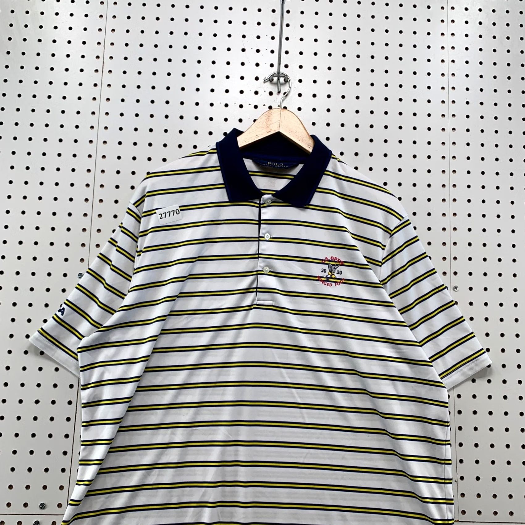 Polo Ralph Lauren Polo Ralph Lauren Performance Shirt XL White Yellow US OPEN Men's Collared Size US XL / EU 56 / 4 - 7 Thumbnail