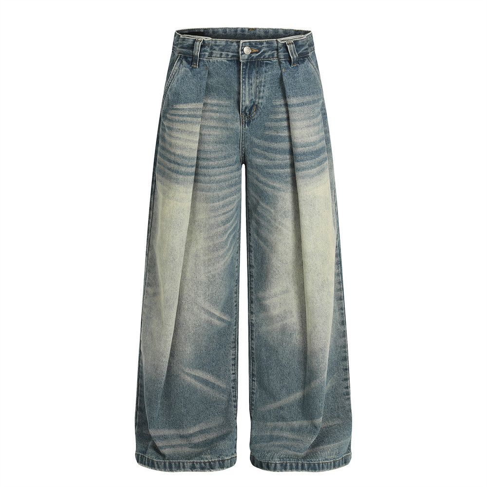 Jean Men's loose-fitting gradient washed distressed jeans Size US 32 / EU 48 - 1 Thumbnail