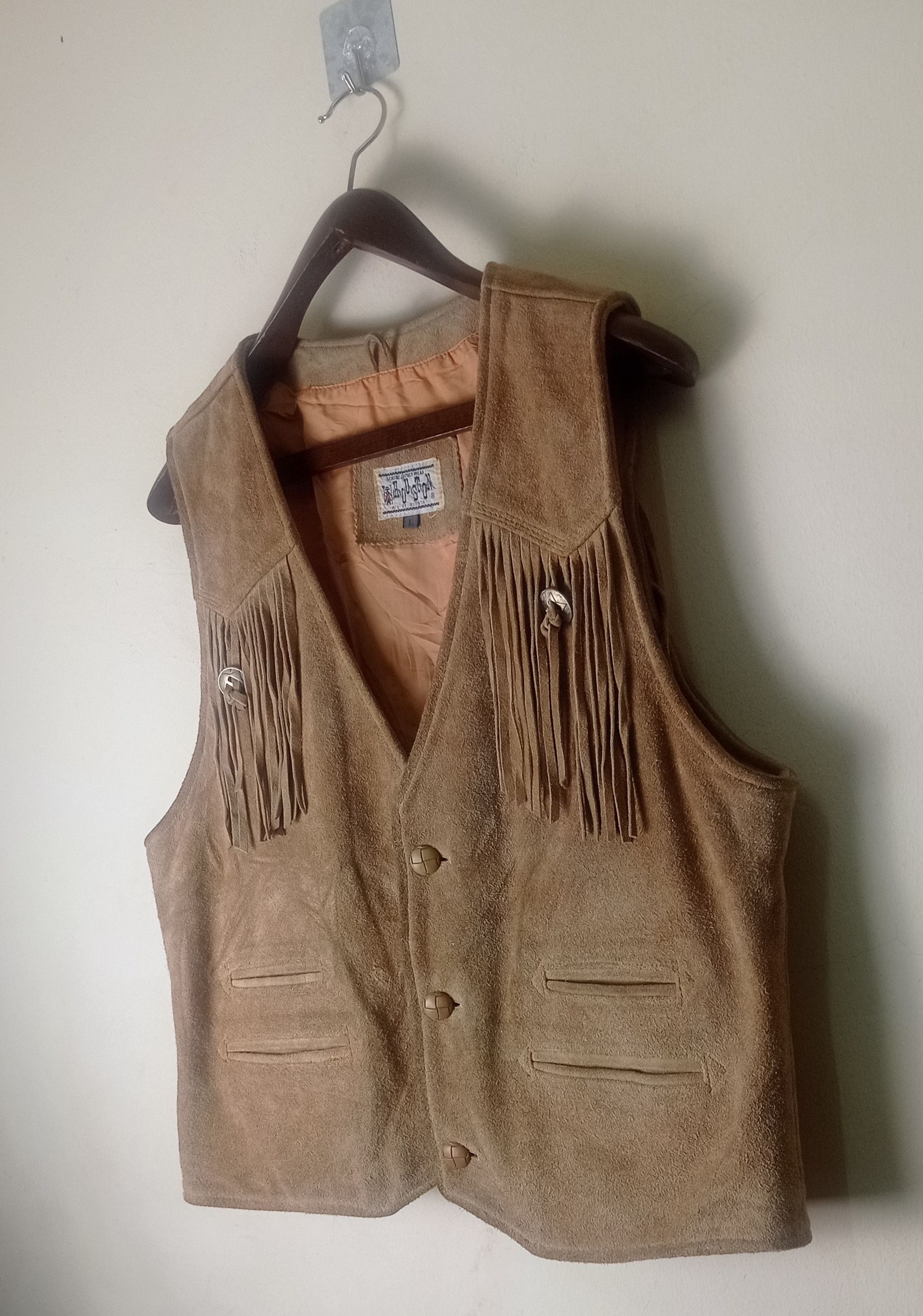 Native Vintage Houston Cowhide leather Vest Jacket Size US L / EU 52-54 / 3 - 5 Thumbnail
