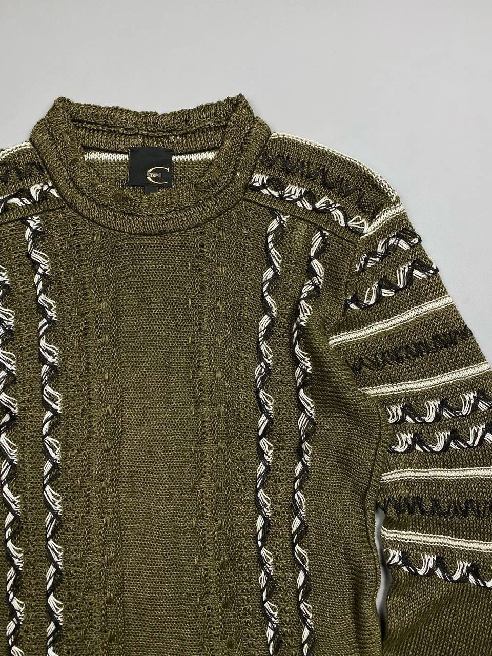 Roberto Cavalli Vintage Roberto Cavalli Linen Knit Sweater Size US L / EU 52-54 / 3 - 2 Thumbnail