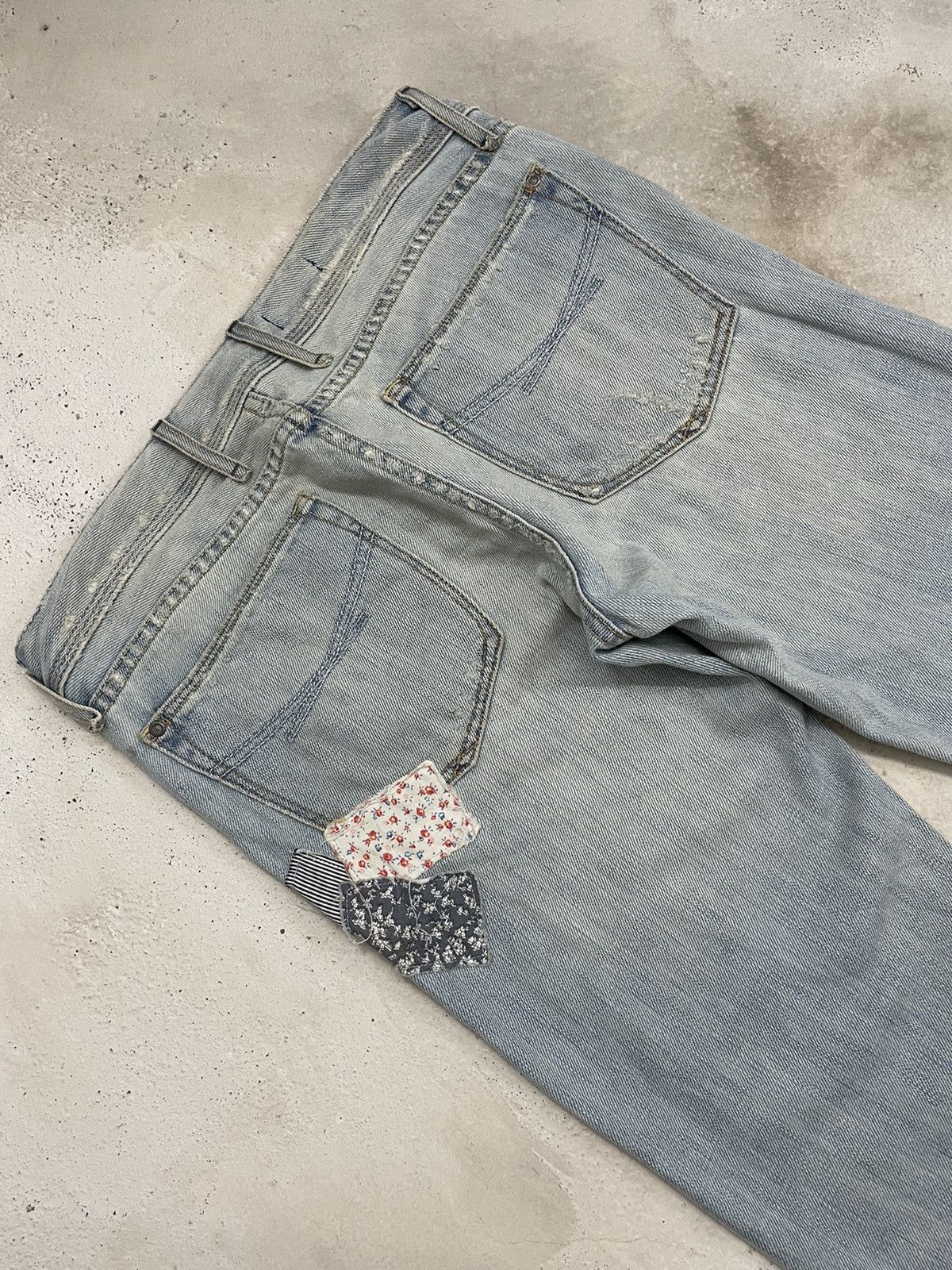 Designer × Japanese Brand Gap 1969 Summer Wear Soft Distress Denim Kapital Boro Style Size US 31 - 13 Thumbnail