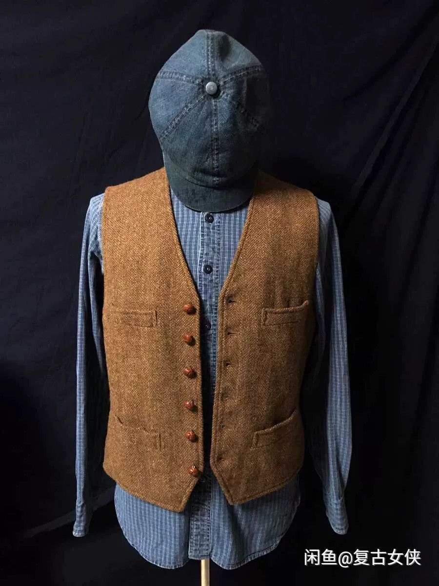 Ralph Lauren Blue Label Polo RL Wool Leather Buckle Vest M Size US M / EU 48-50 / 2 - 1 Thumbnail