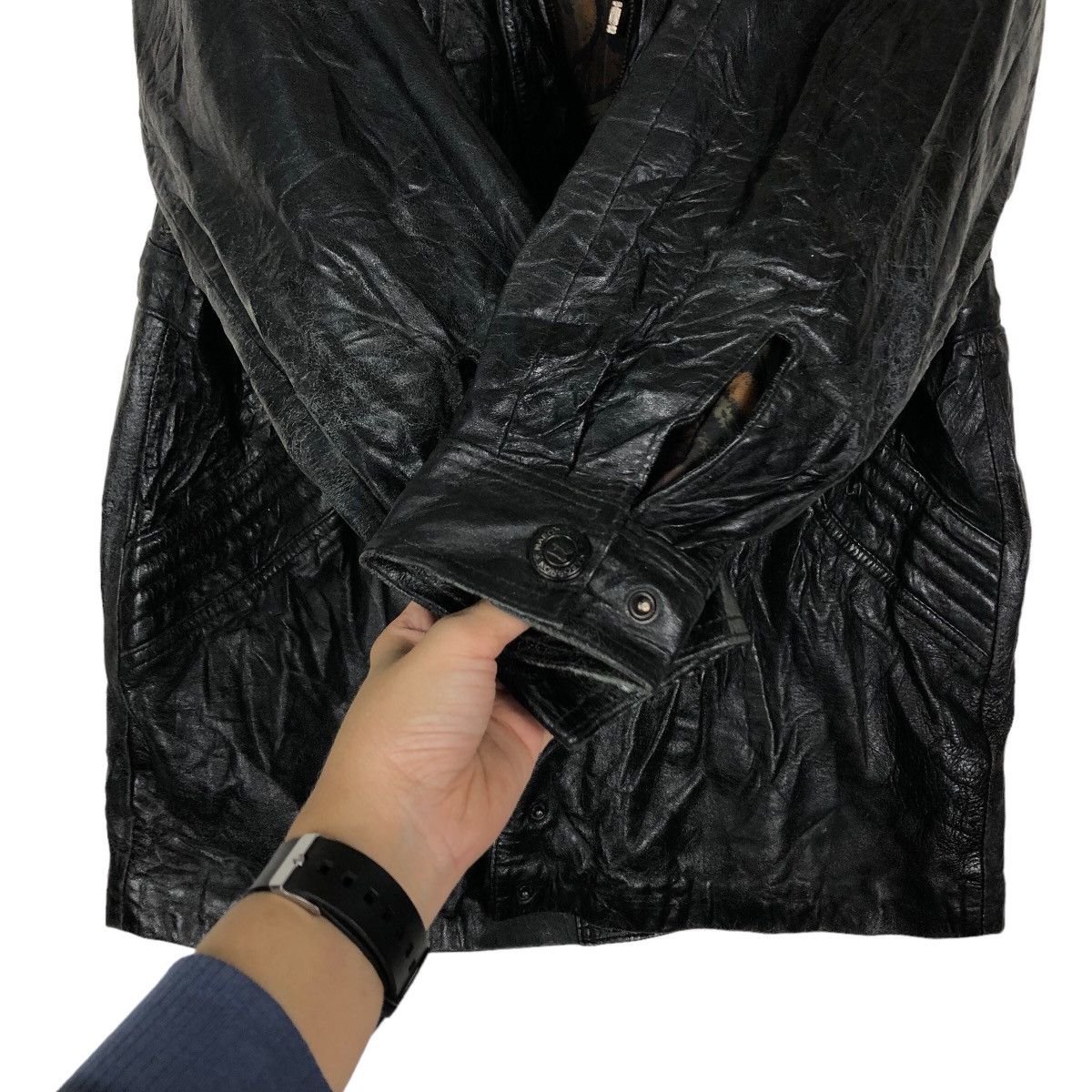 Japanese Brand 🔥Vtg Sheepskin Leather Jacket Nabornon Inspire Undercover Size US M / EU 48-50 / 2 - 13 Thumbnail