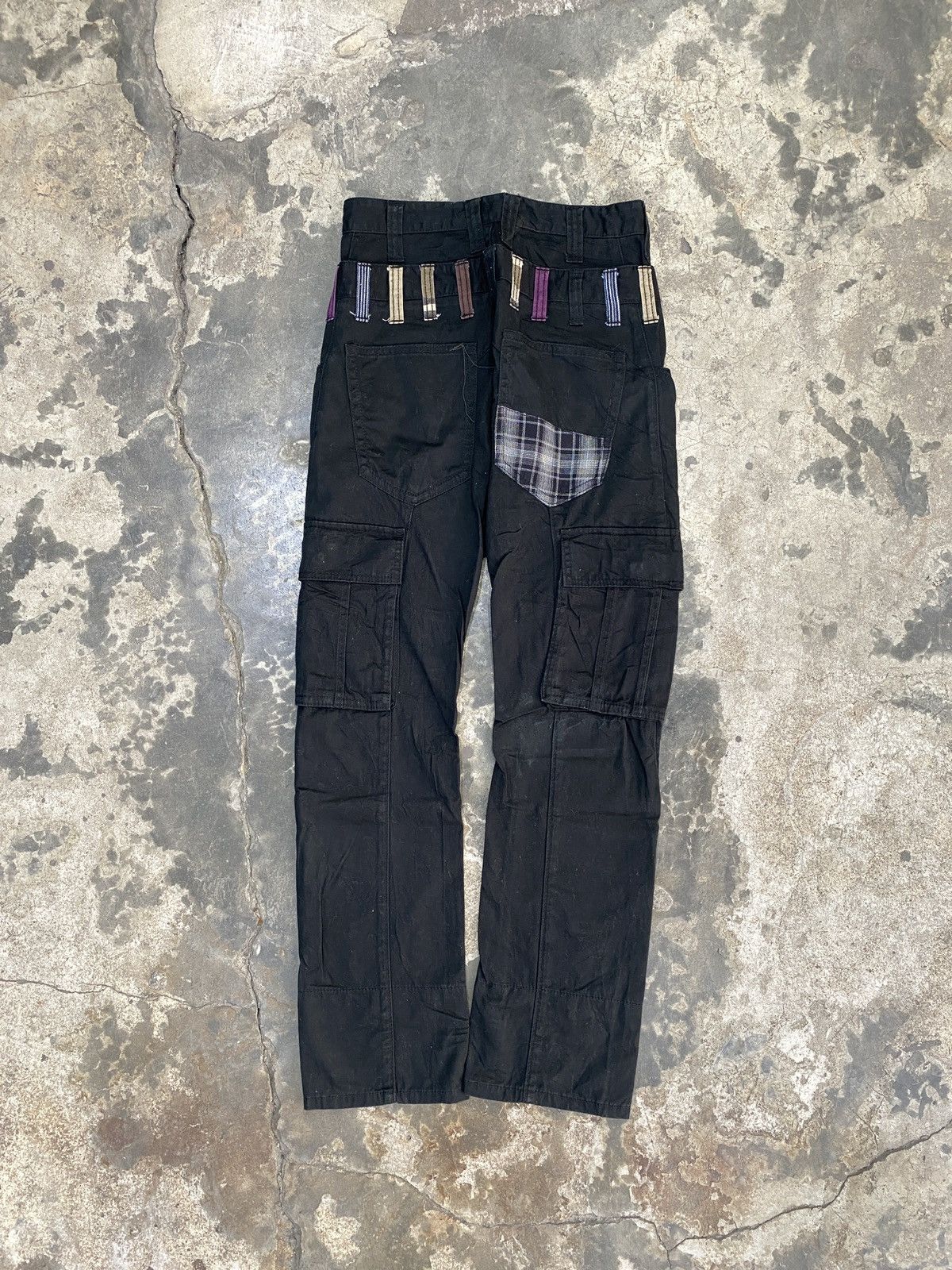 Japanese Brand Barcedos double waist cargo long pants jeans Size US 27 - 14 Thumbnail