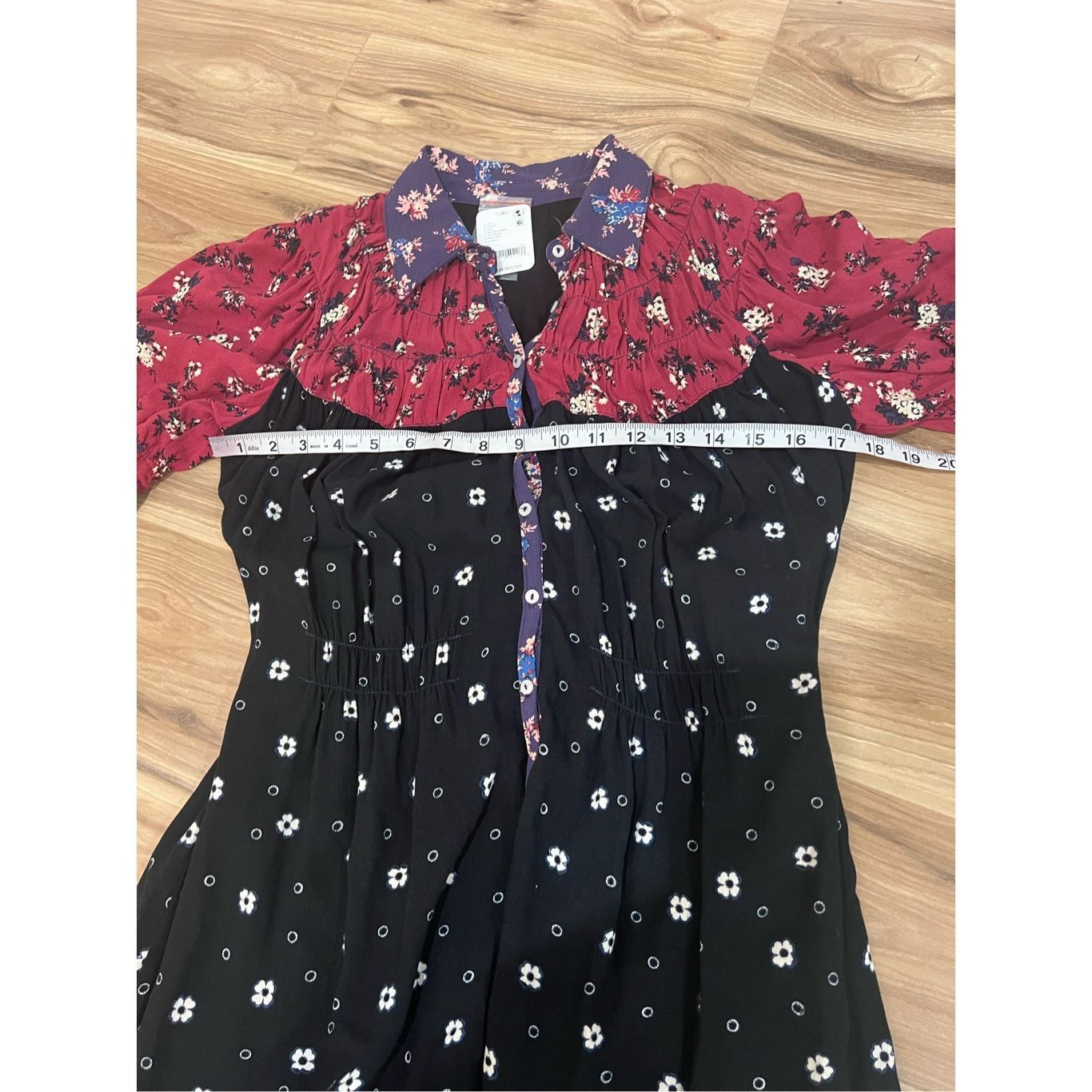 Free People FREE PEOPLE NWT Nora midi dress in black/red Size S Size S / US 4 / IT 40 - 8 Thumbnail