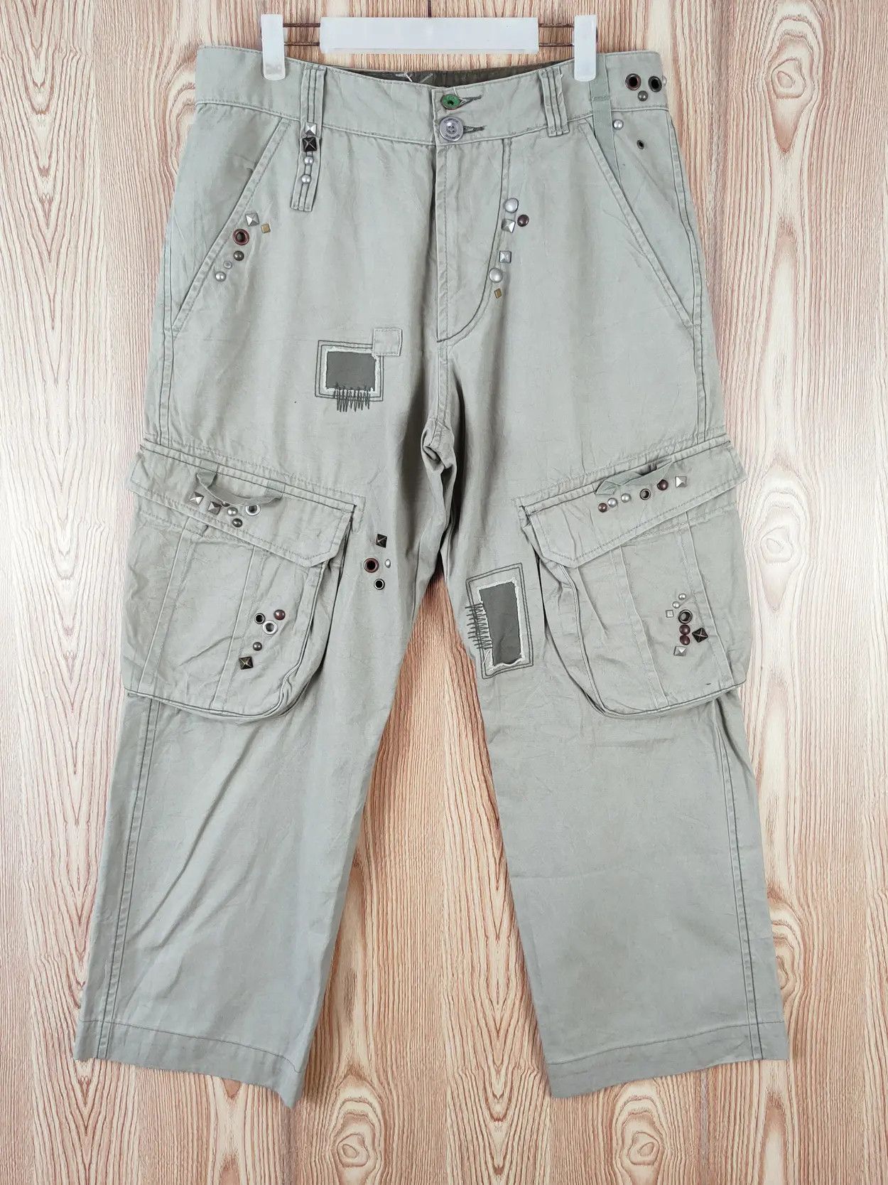 Energie DL Energie Green Multipocket Tactical Cargo Pants #W107 Size US 34 / EU 50 - 1 Thumbnail