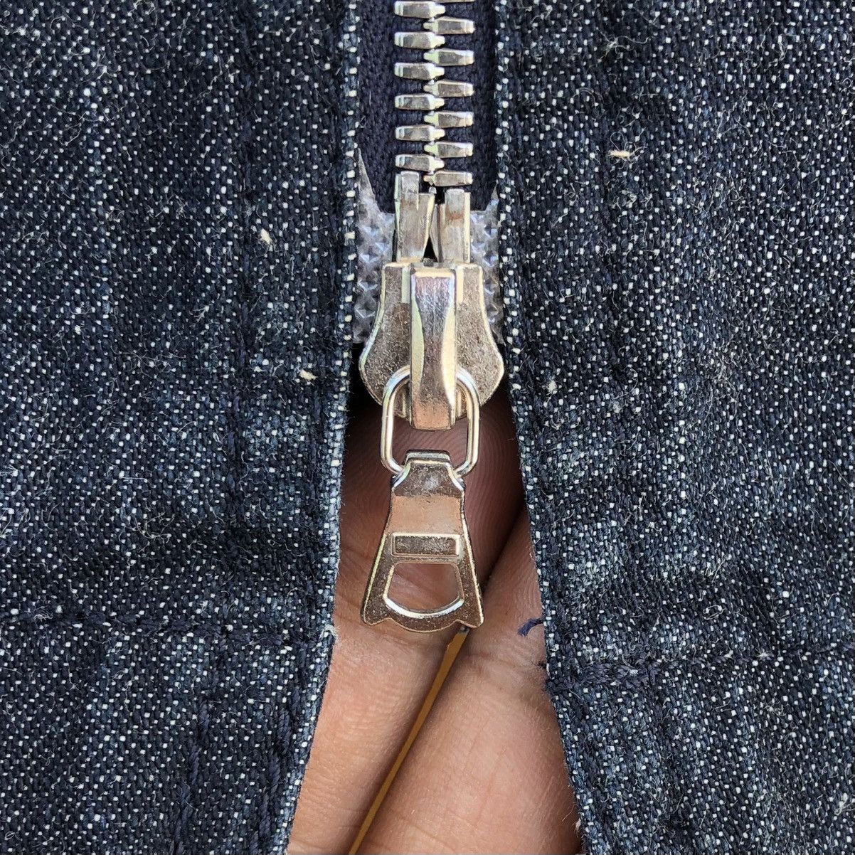 A.P.C. Vintage A.P.C Embroidery Logo Denim Zipper Jacket Size US M / EU 48-50 / 2 - 18 Thumbnail